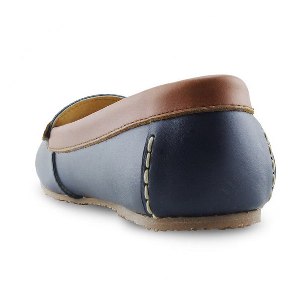 Comfy Tassel Moccasin Suede Flip Womb Navy - Assembly Artisans Co.,Ltd.