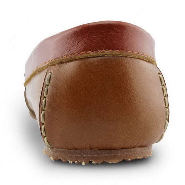 Bicolor Leather Penny Moccasin Beige and Tan - Assembly Artisans Co.,Ltd.