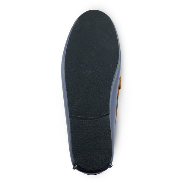 Comfy Tassel Loafer Suede Flip Womb Navy - Assembly Artisans Co.,Ltd.