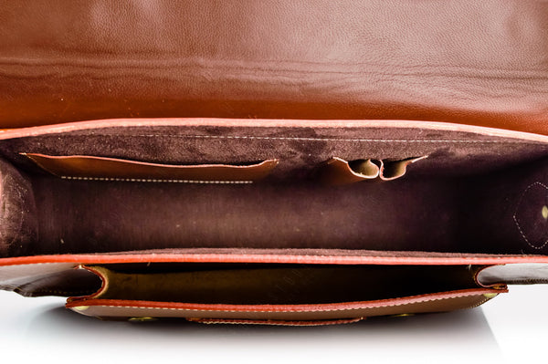 Brown Stone Leather Bag Cambridge Satchel Tan - Brown - Assembly Artisans Co.,Ltd.