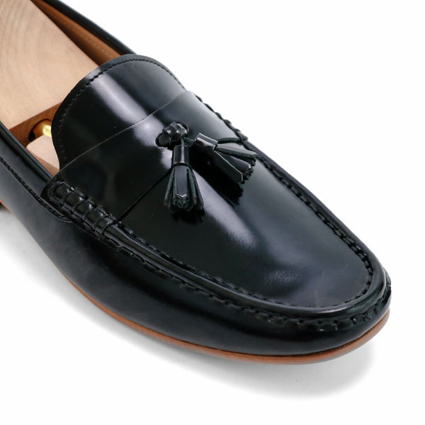 Comfy Tassel Loafer European Brush Off Black Patent - Assembly Artisans Co.,Ltd.