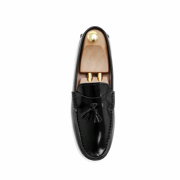 Comfy Tassel Loafer European Brush Off Black Patent - Assembly Artisans Co.,Ltd.