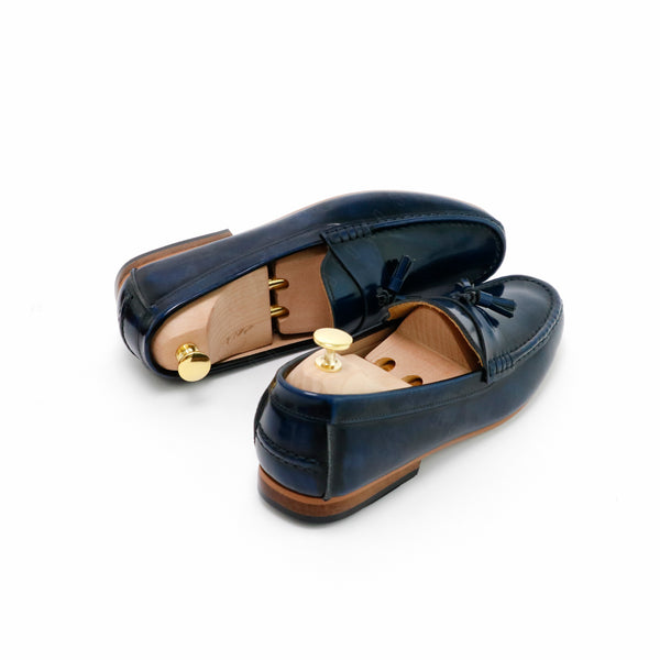 Comfy Tassel Loafer European Brush Off Bezel Blue - Assembly Artisans Co.,Ltd.
