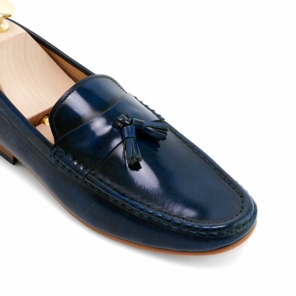 Comfy Tassel Loafer European Brush Off Bezel Blue - Assembly Artisans Co.,Ltd.