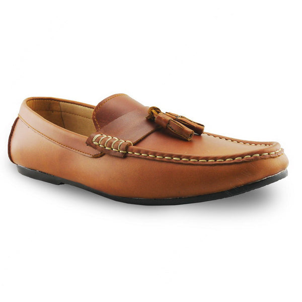 Comfy Tassel Loafer Classy Oil Tanned Toffee Tan - Assembly Artisans Co.,Ltd.