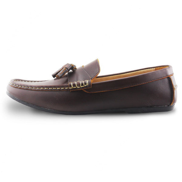 Comfy Tassel Loafer Classy Oil Tanned Brandy Brown - Assembly Artisans Co.,Ltd.