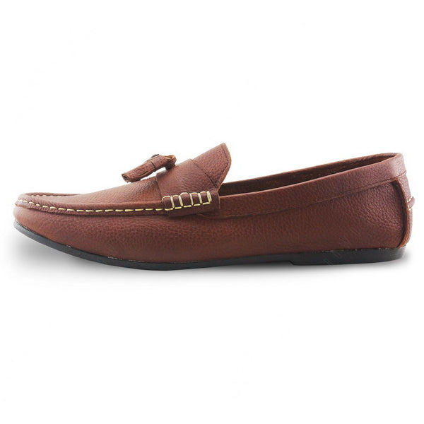 Comfy Tassel Loafer Wrinkle Soft Brown - Assembly Artisans Co.,Ltd.