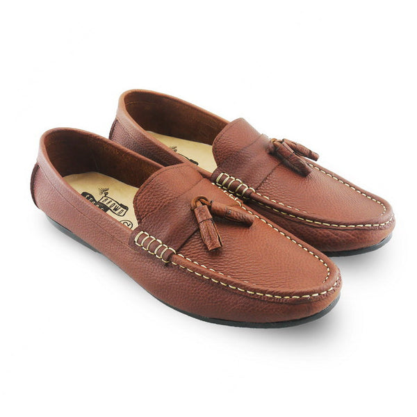 Comfy Tassel Loafer Wrinkle Soft Brown - Assembly Artisans Co.,Ltd.