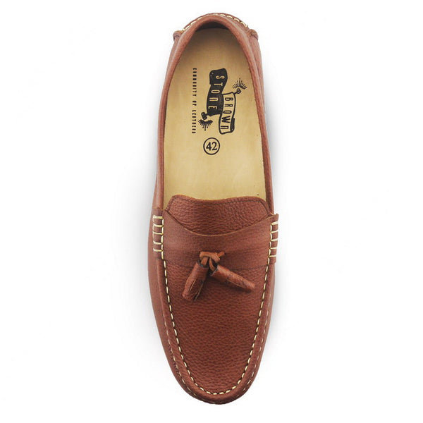 Comfy Tassel Loafer Wrinkle Soft Brown - Assembly Artisans Co.,Ltd.