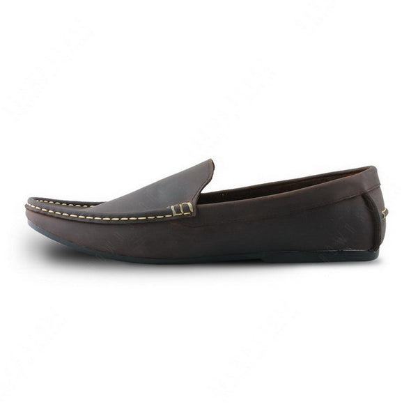 Casualist Leather Loafer Dark Natural Nubuck - Assembly Artisans Co.,Ltd.