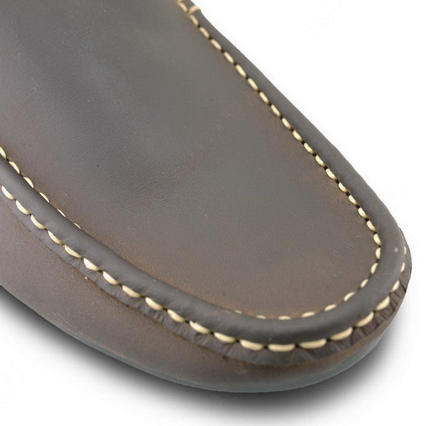 Casualist Leather Loafer Dark Natural Nubuck - Assembly Artisans Co.,Ltd.