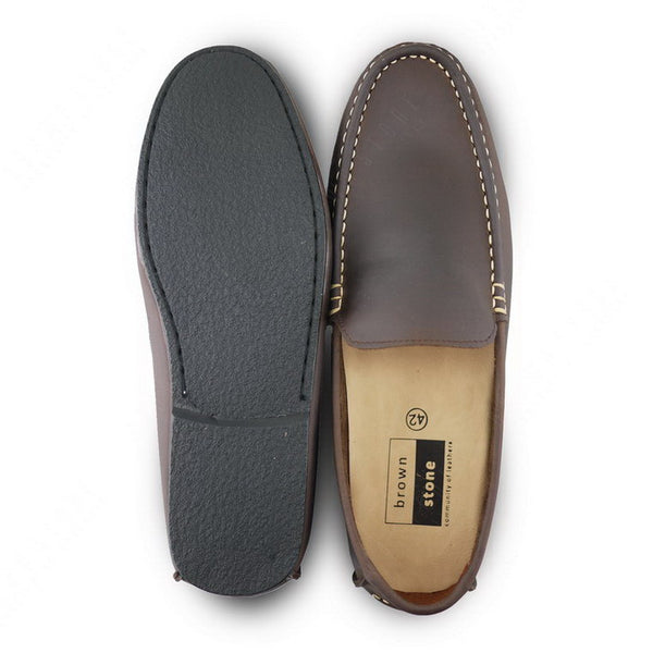 Casualist Leather Loafer Dark Natural Nubuck - Assembly Artisans Co.,Ltd.