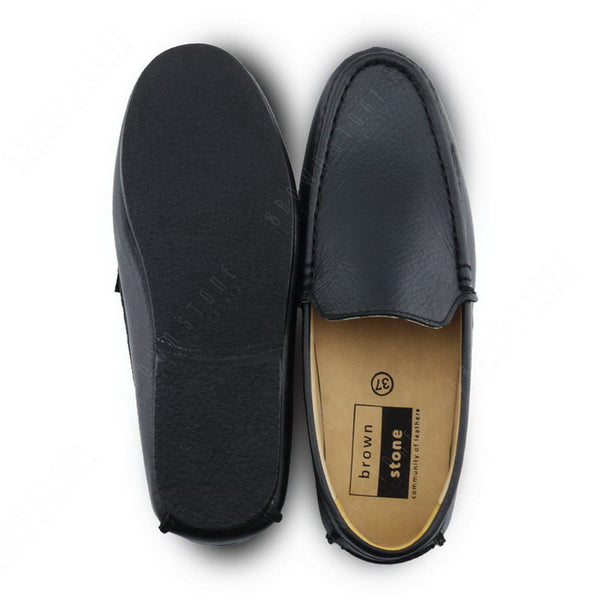 Casualist Leather Loafer Wrinkle Soft Black - Assembly Artisans Co.,Ltd.