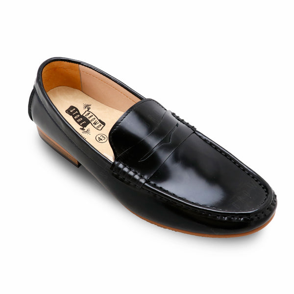 Penny Leather Loafer European Brush Off Clear Matte Black - Assembly Artisans Co.,Ltd.