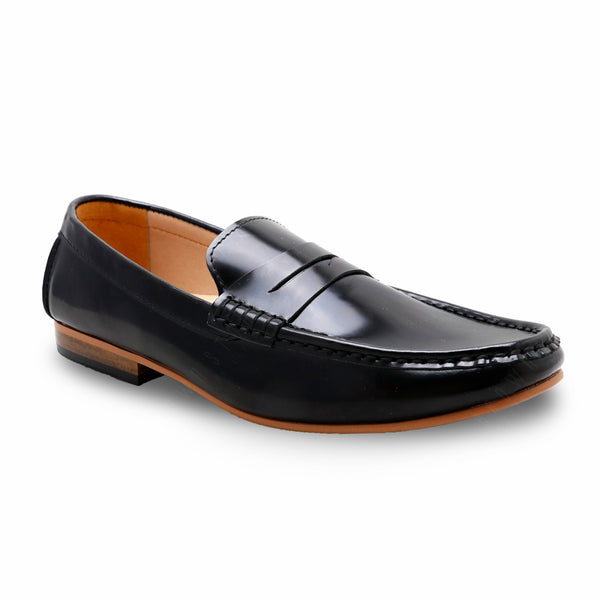 Penny Leather Loafer European Brush Off Clear Matte Black - Assembly Artisans Co.,Ltd.