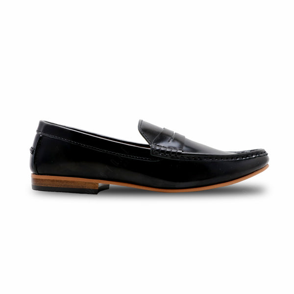 Penny Leather Loafer European Brush Off Clear Matte Black - Assembly Artisans Co.,Ltd.