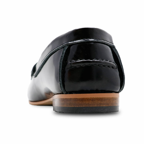 Penny Leather Loafer European Brush Off Clear Matte Black - Assembly Artisans Co.,Ltd.