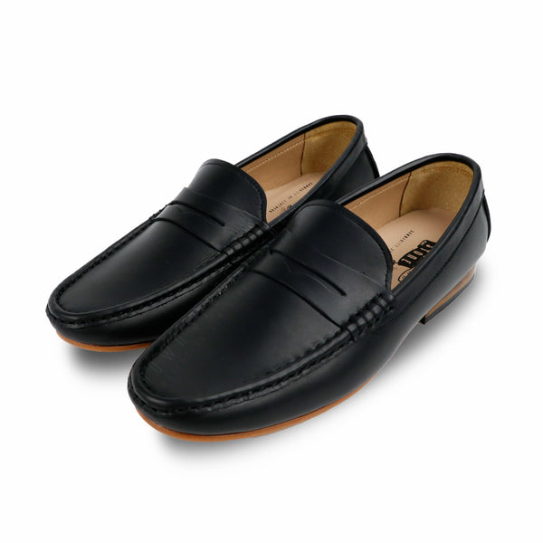 Penny Leather Loafer Onyx Black - Assembly Artisans Co.,Ltd.