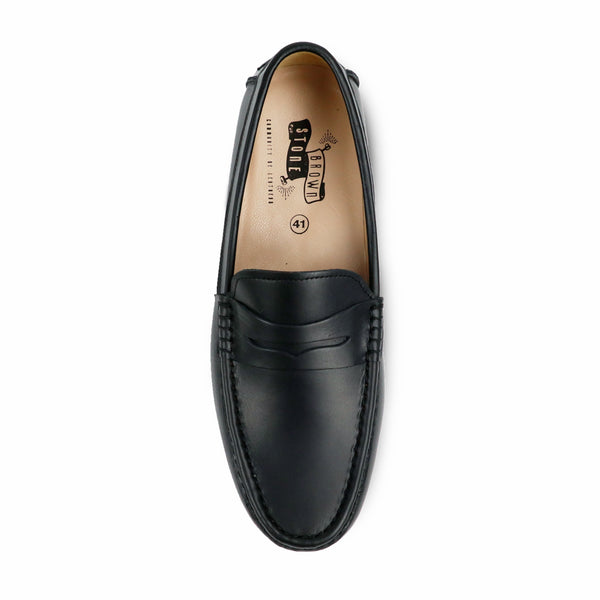 Penny Leather Loafer Onyx Black - Assembly Artisans Co.,Ltd.