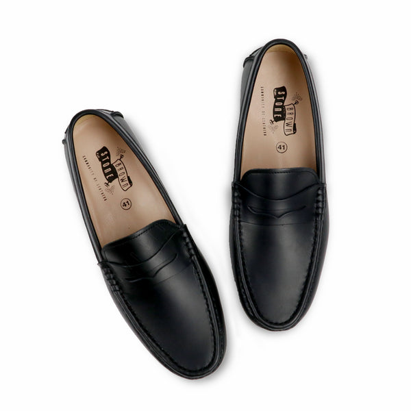 Penny Leather Loafer Onyx Black - Assembly Artisans Co.,Ltd.