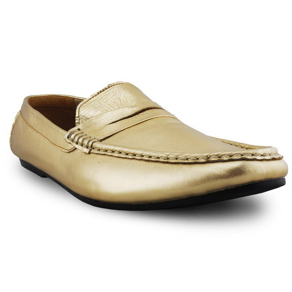 Penny Leather Loafer Stardust Gold - Assembly Artisans Co.,Ltd.