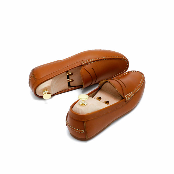 Penny Loafer Classy Oil Tanned Toffee Tan - Assembly Artisans Co.,Ltd.