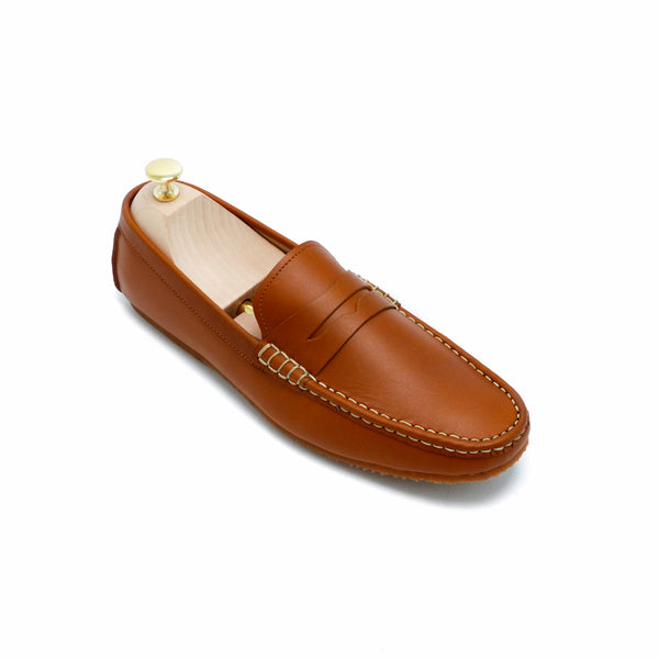 Penny Loafer Classy Oil Tanned Toffee Tan - Assembly Artisans Co.,Ltd.