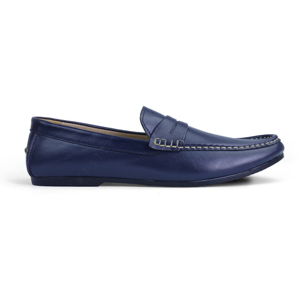 Penny Leather Loafer Soft Navy - Assembly Artisans Co.,Ltd.
