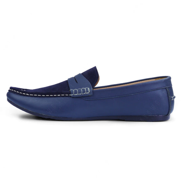 Suede Flip Leather Loafer Pure Navy - Assembly Artisans Co.,Ltd.