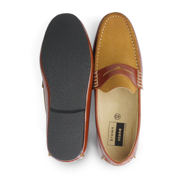 Suede Flip Leather Loafer Classic Light Brown - Assembly Artisans Co.,Ltd.