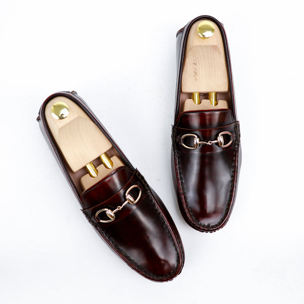 Horsebit Classy Loafer European Brush Off Burgundy