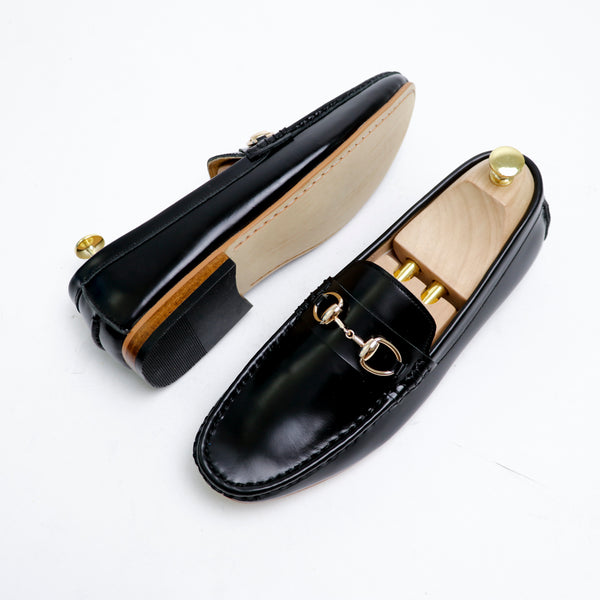Horsebit Classy Loafer European Brush Off Black Patent