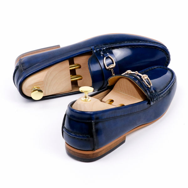 Horsebit Classy Loafer European Brush off Bezel Blue