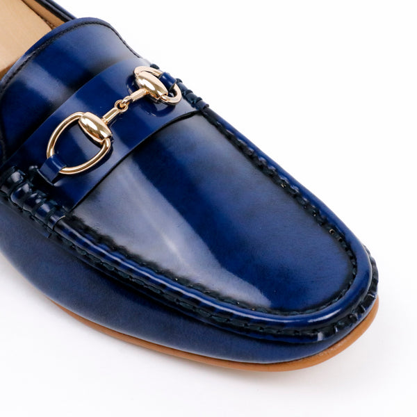Horsebit Classy Loafer European Brush off Bezel Blue