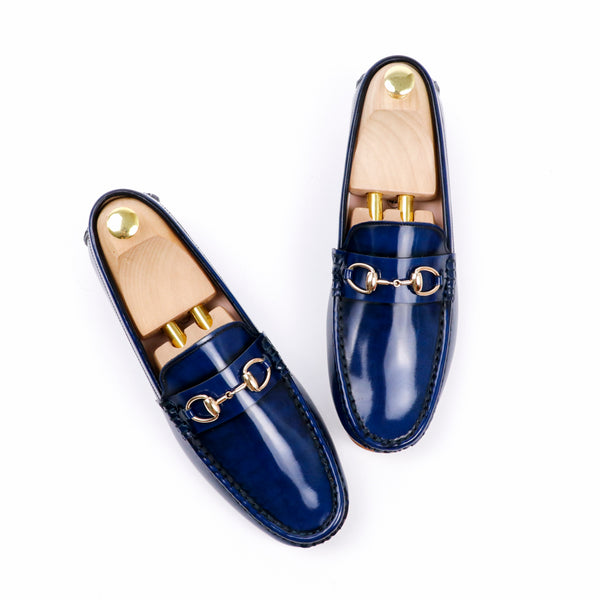 Horsebit Classy Loafer European Brush off Bezel Blue