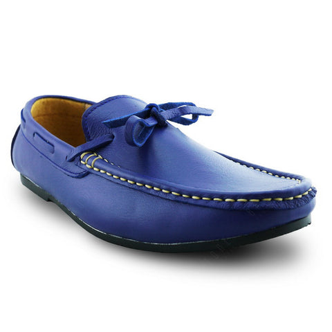Casualist Lace Leather Loafer Wrinkle Soft Indigo Blue - Assembly Artisans Co.,Ltd.