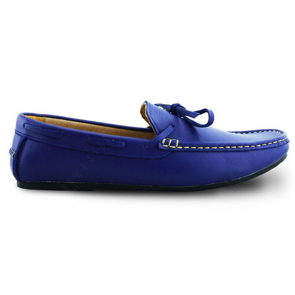 Casualist Lace Leather Loafer Wrinkle Soft Indigo Blue - Assembly Artisans Co.,Ltd.