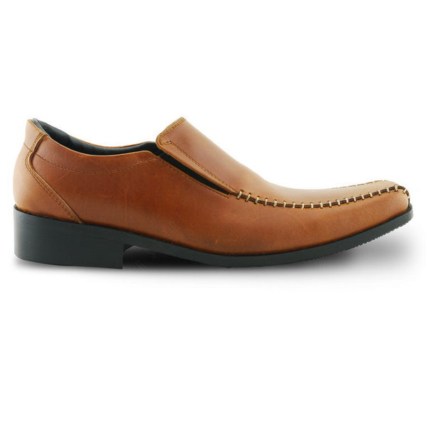 City Oxford Executive Flat Thread Classy Oil Tanned Toffee Tan - Assembly Artisans Co.,Ltd.