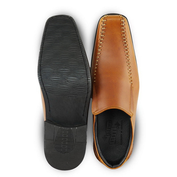City Oxford Executive Flat Thread Classy Oil Tanned Toffee Tan - Assembly Artisans Co.,Ltd.