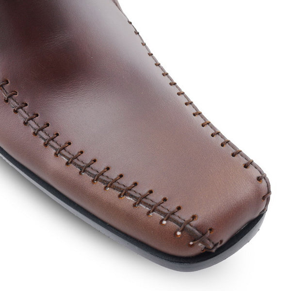 City Oxford Executive Flat Thread Classy Oil Tanned Brandy Brown - Assembly Artisans Co.,Ltd.