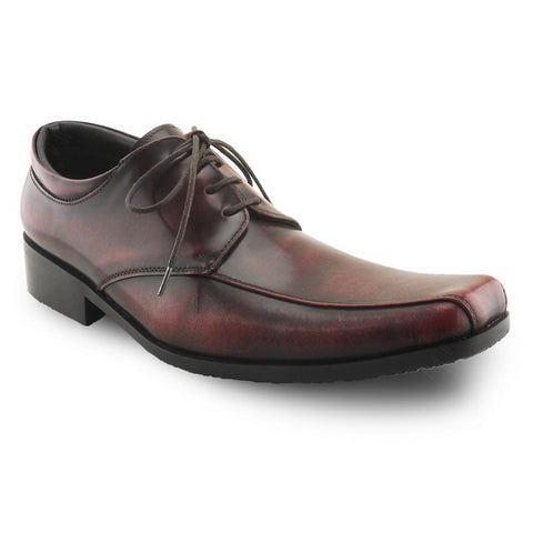 City Oxford Flat Lace European Brush Off Burgundy - Assembly Artisans Co.,Ltd.