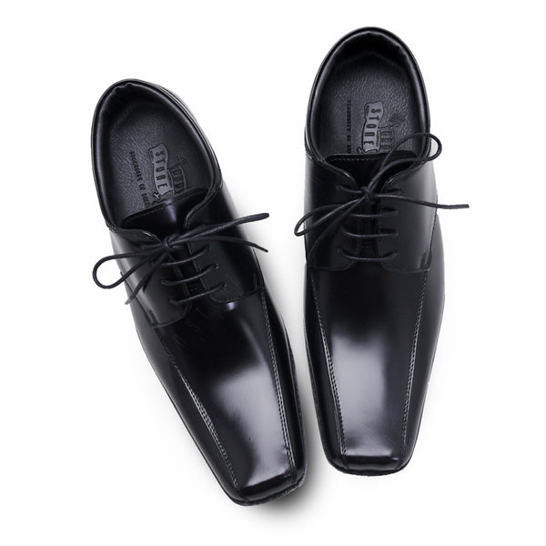 City Oxford Flat Lace European Brush Off Black Patent - Assembly Artisans Co.,Ltd.