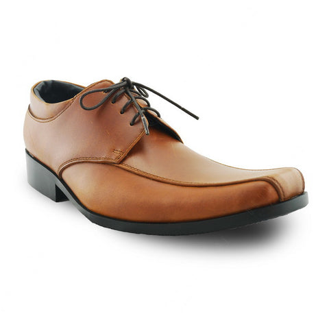 City Oxford Flat Lace Classy Oil Tanned Toffee Tan - Assembly Artisans Co.,Ltd.