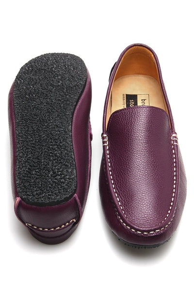 Casualist Leather Loafer Wrinkle Soft Purple Passion - Assembly Artisans Co.,Ltd.