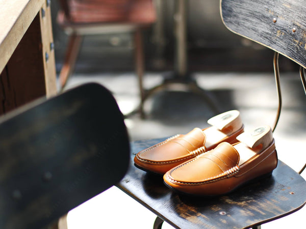 Penny Loafer Classy Oil Tanned Toffee Tan - Assembly Artisans Co.,Ltd.