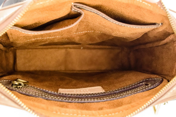 Brown Stone Messenger Leather Bag Military Tech Oil Nubuck - Dark Brown - Assembly Artisans Co.,Ltd.