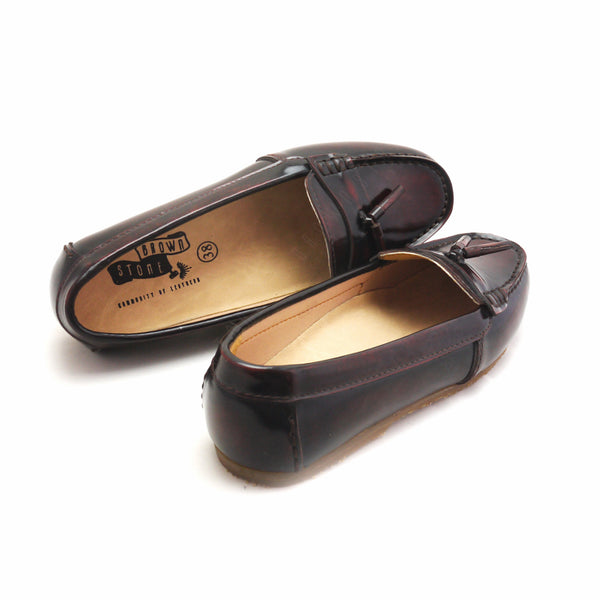 Comfy Tassel Moccasin European Bruh off Burgundy - Assembly Artisans Co.,Ltd.