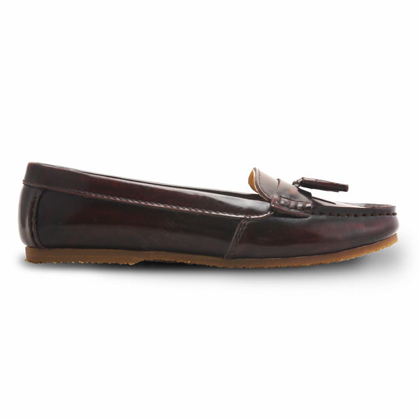 Comfy Tassel Moccasin European Bruh off Burgundy - Assembly Artisans Co.,Ltd.