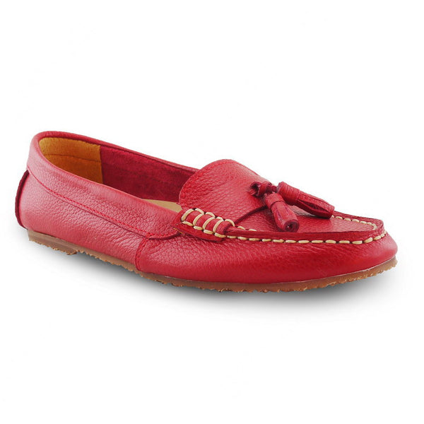 Comfy Tassel Moccasin Wrinkle Soft Red - Assembly Artisans Co.,Ltd.