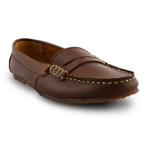 Penny Moccasin Classy Oil Tanned Toffee Tan - Assembly Artisans Co.,Ltd.